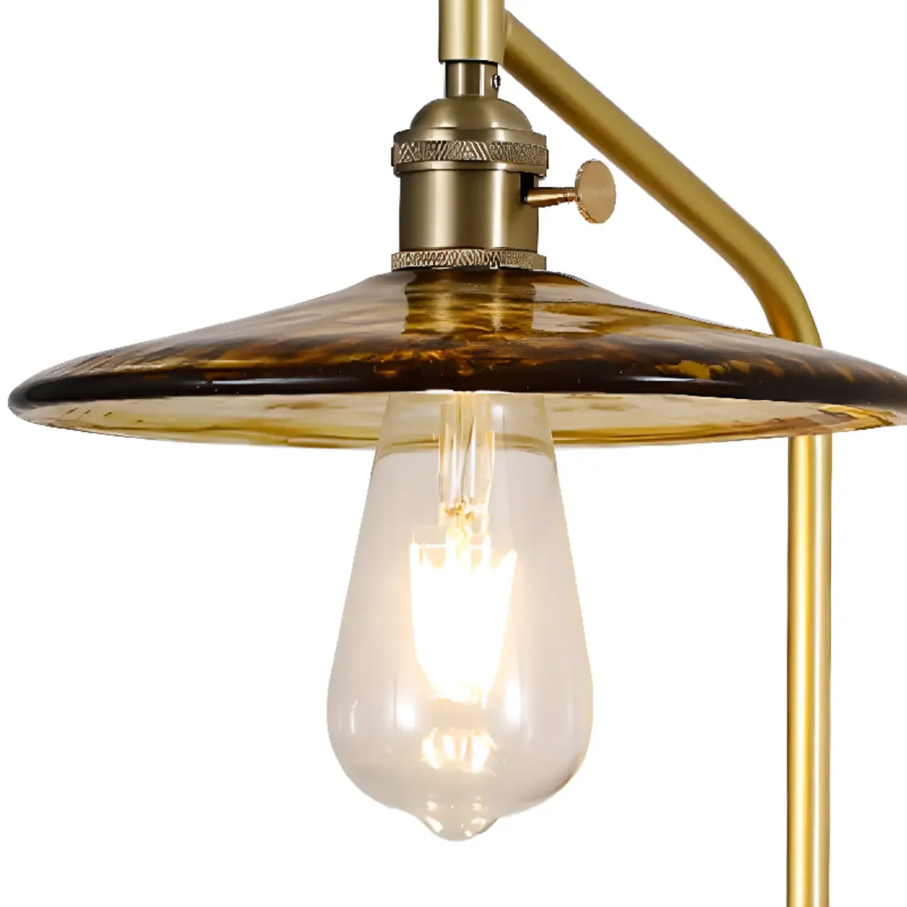 Retro Golden Skeleton Bedside LED Wall Light Image - 14