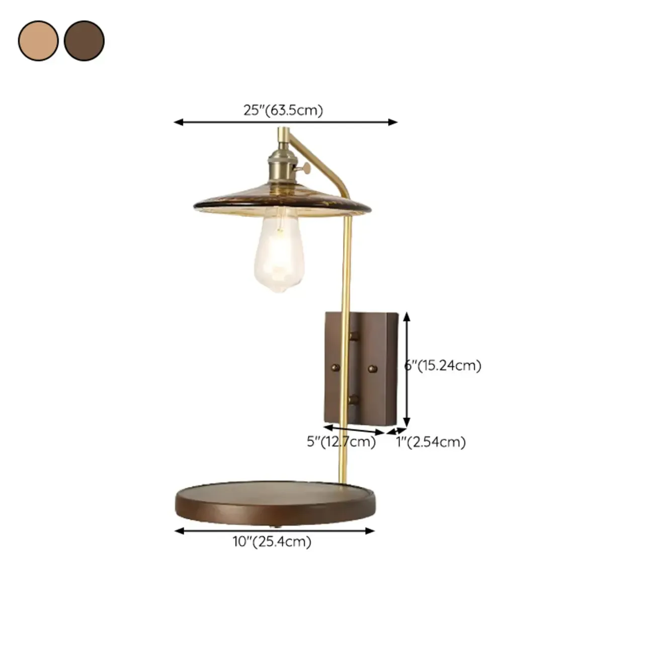 Retro Golden Skeleton Bedside LED Wall Light Image - 16