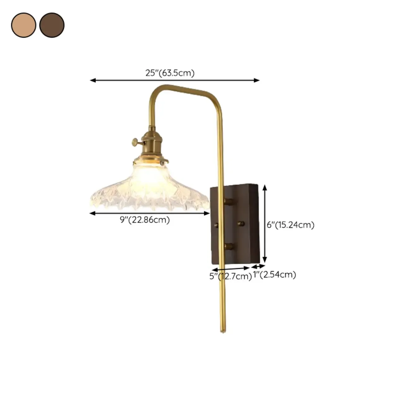 Retro Golden Skeleton Bedside LED Wall Light Image - 17