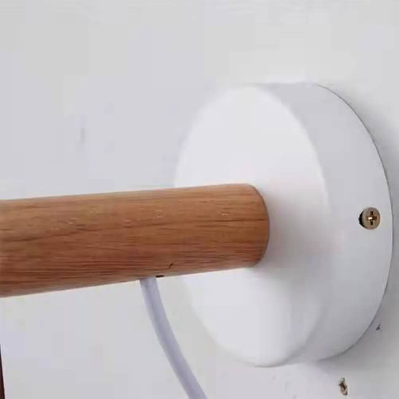 Minimalist Cast Iron Geometric Wall Light with Black Down Shade  Image - 10 | homeyfad