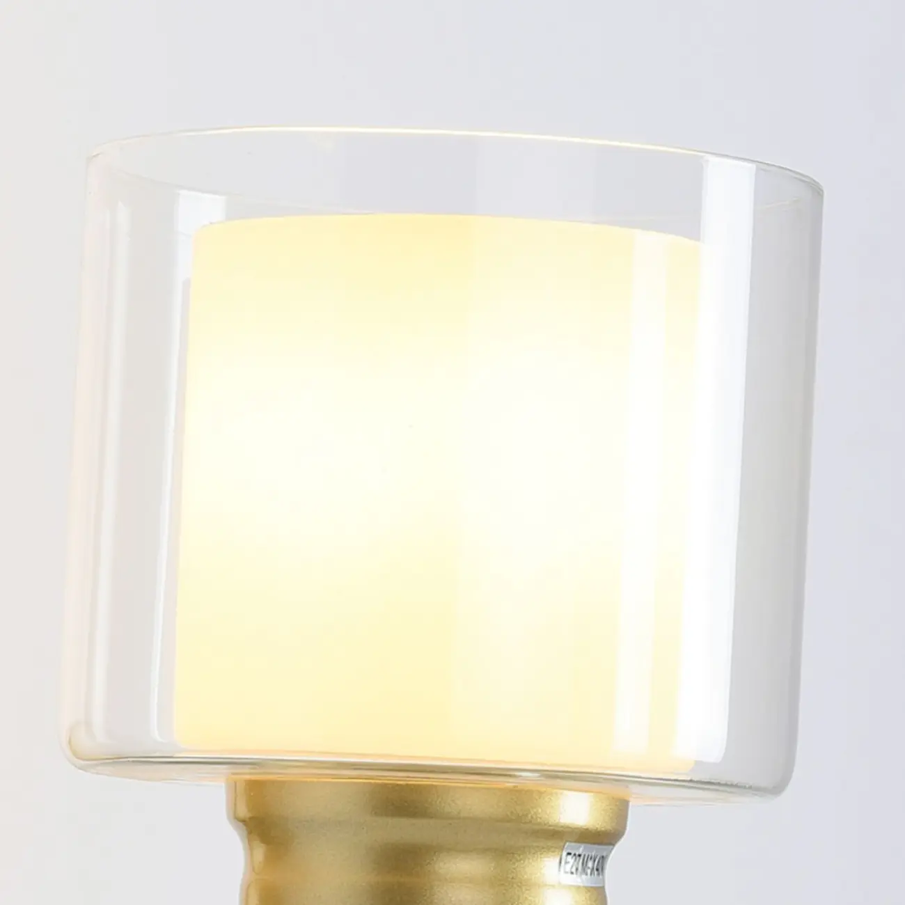 Transparent Glass Shade Cylinder Wall Sconce Image - 7 | homeyfad