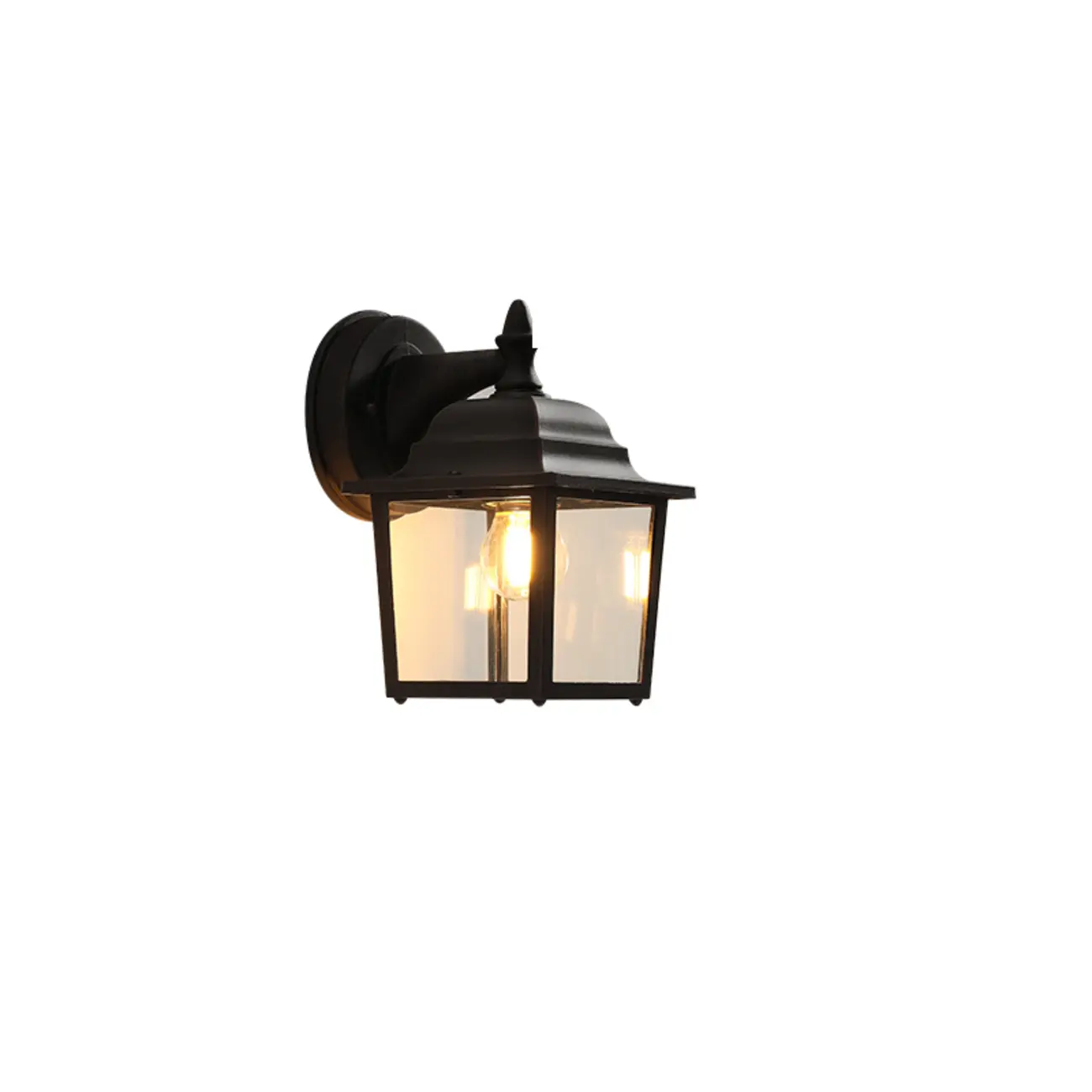 Industrial Cage Outdoor Black Wall Sconce Light  Image - 2 | homeyfad