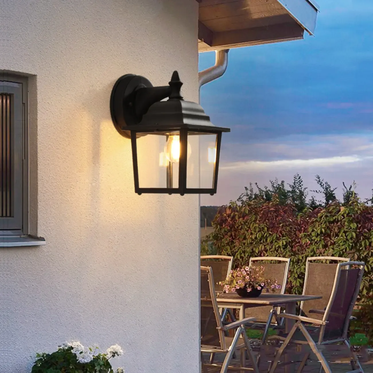 Industrial Cage Outdoor Black Wall Sconce Light  Image - 6