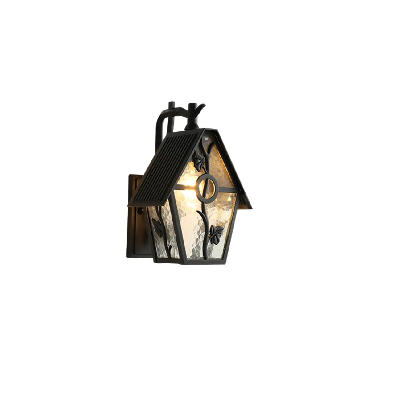 Industrial Cage Outdoor Black Wall Sconce Light  Image - 7 | homeyfad