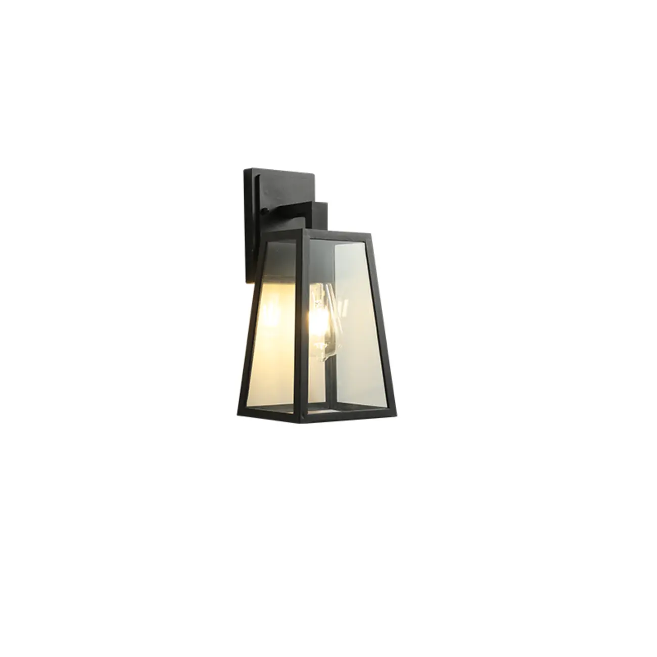 Industrial Cage Outdoor Black Wall Sconce Light  Image - 9 | homeyfad