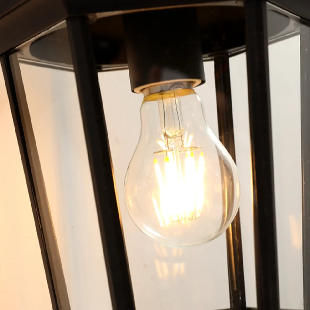 Industrial Cage Outdoor Black Wall Sconce Light  Image - 12 | homeyfad