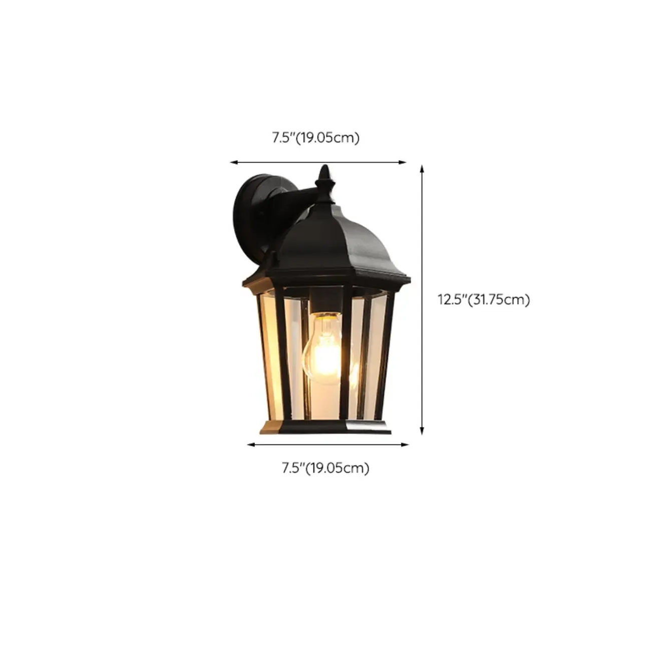 Industrial Cage Outdoor Black Wall Sconce Light  Image - 17