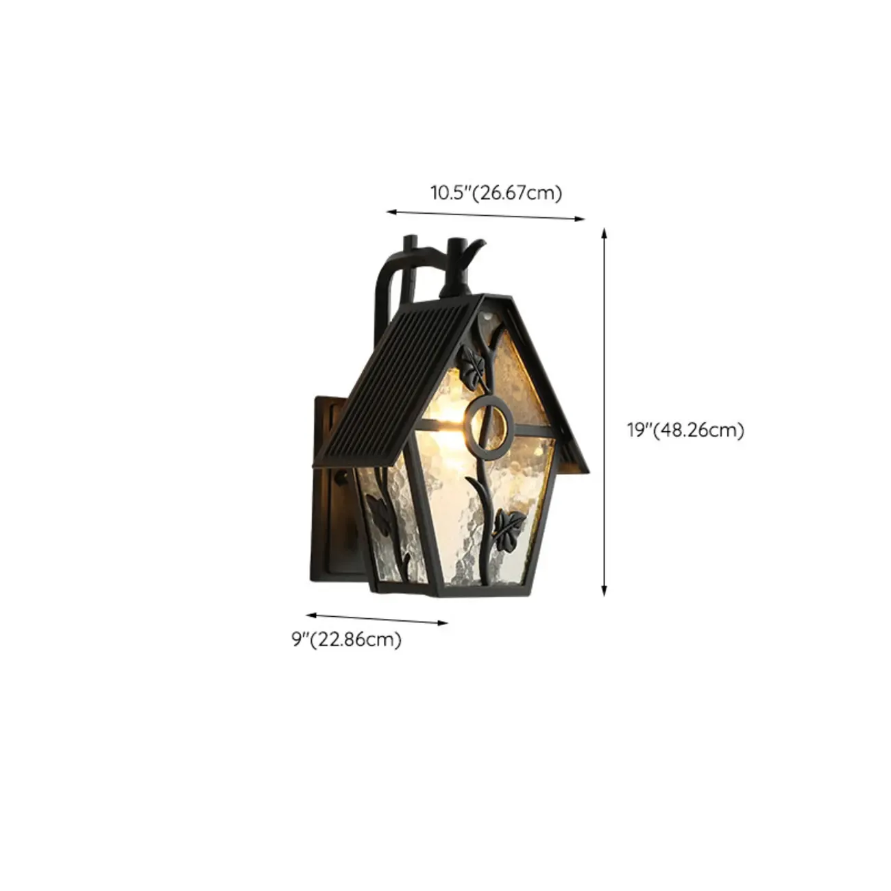 Industrial Cage Outdoor Black Wall Sconce Light  Image - 18
