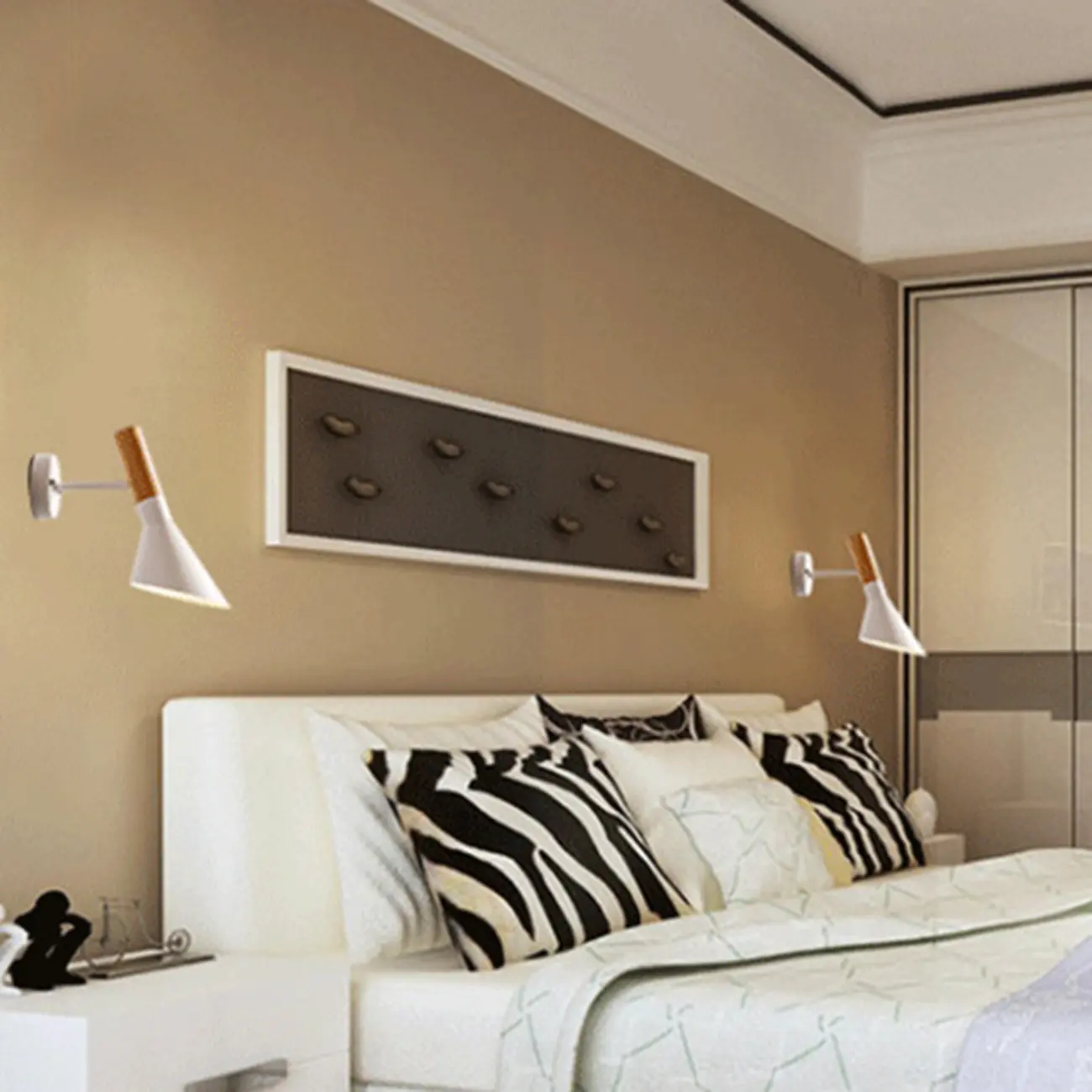 Minimalistic Black Cone Metal Wall Light  Image - 4 | homeyfad