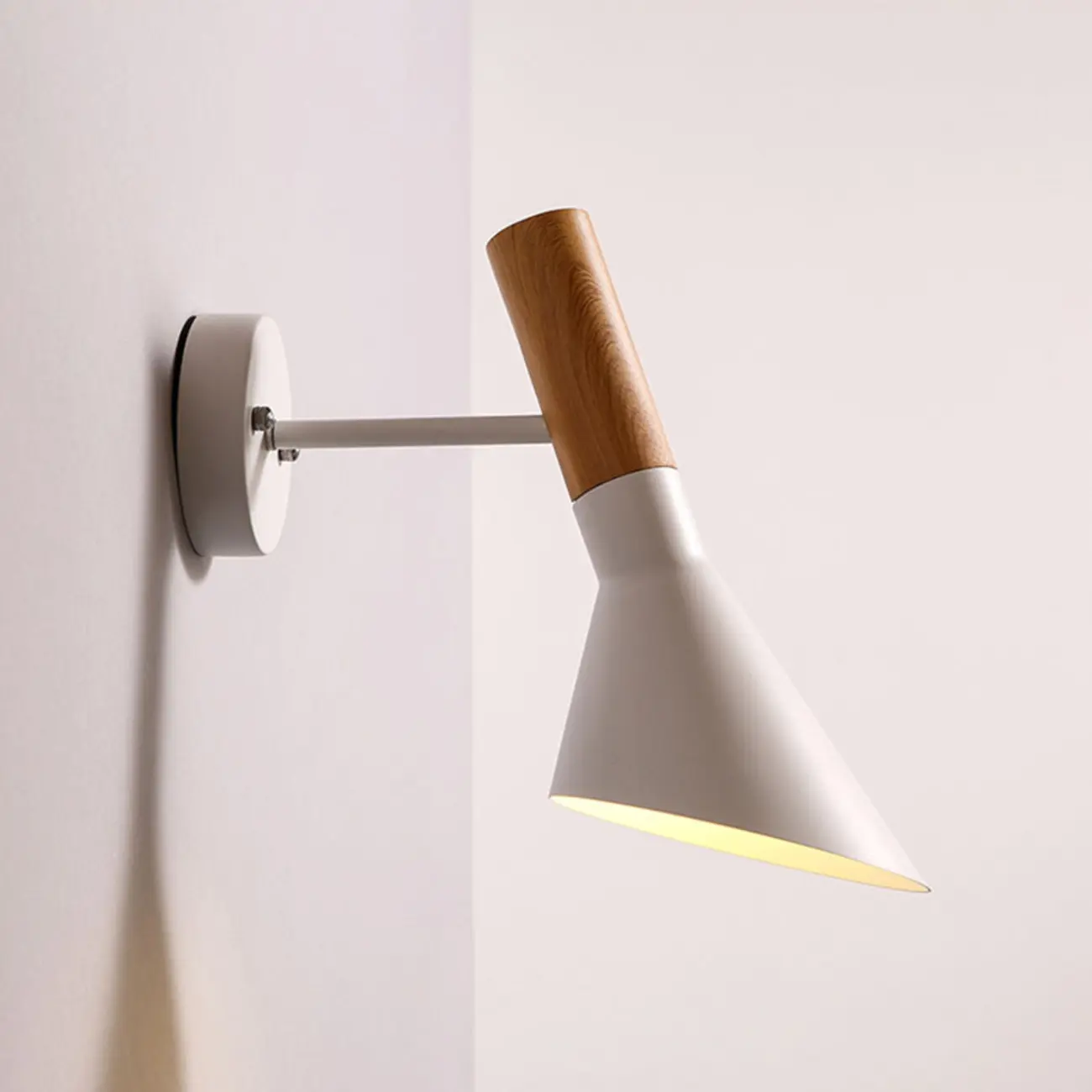 Minimalistic Black Cone Metal Wall Light  Image - 9 | homeyfad
