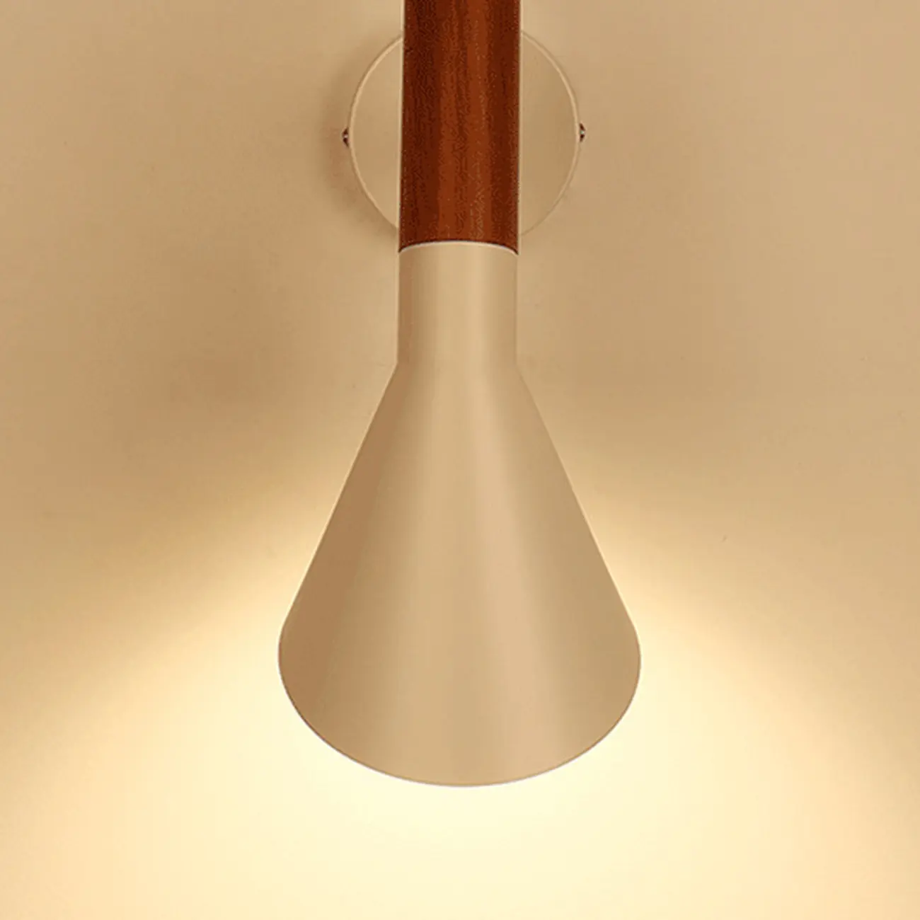 Minimalistic Black Cone Metal Wall Light  Image - 12 | homeyfad