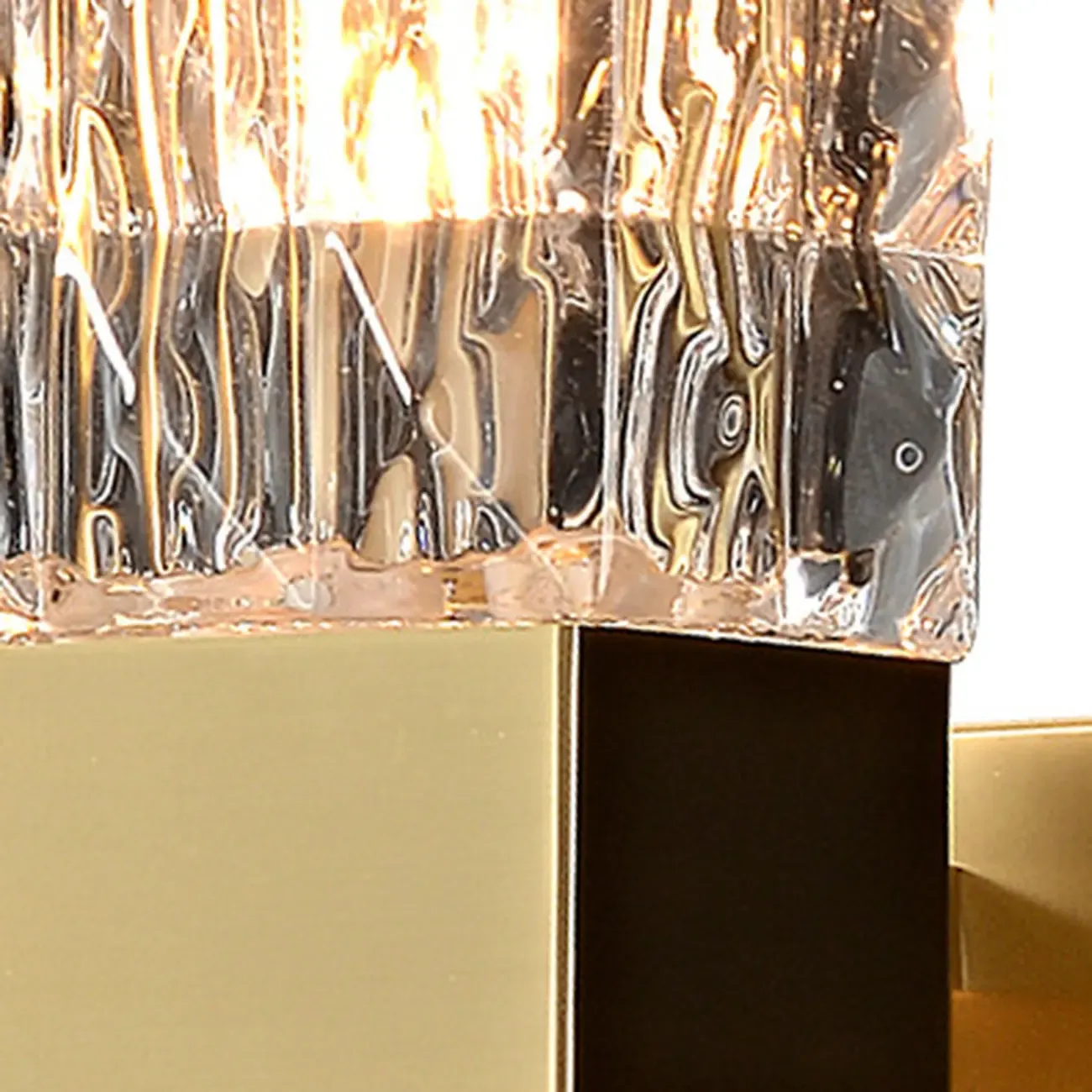 Modern Crystal Wall Light with Brass for Indoor Decor Image - 9