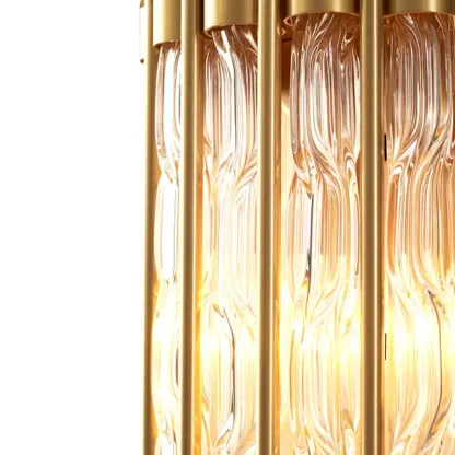 Modern Crystal Wall Light with Brass for Indoor Decor Image - 11