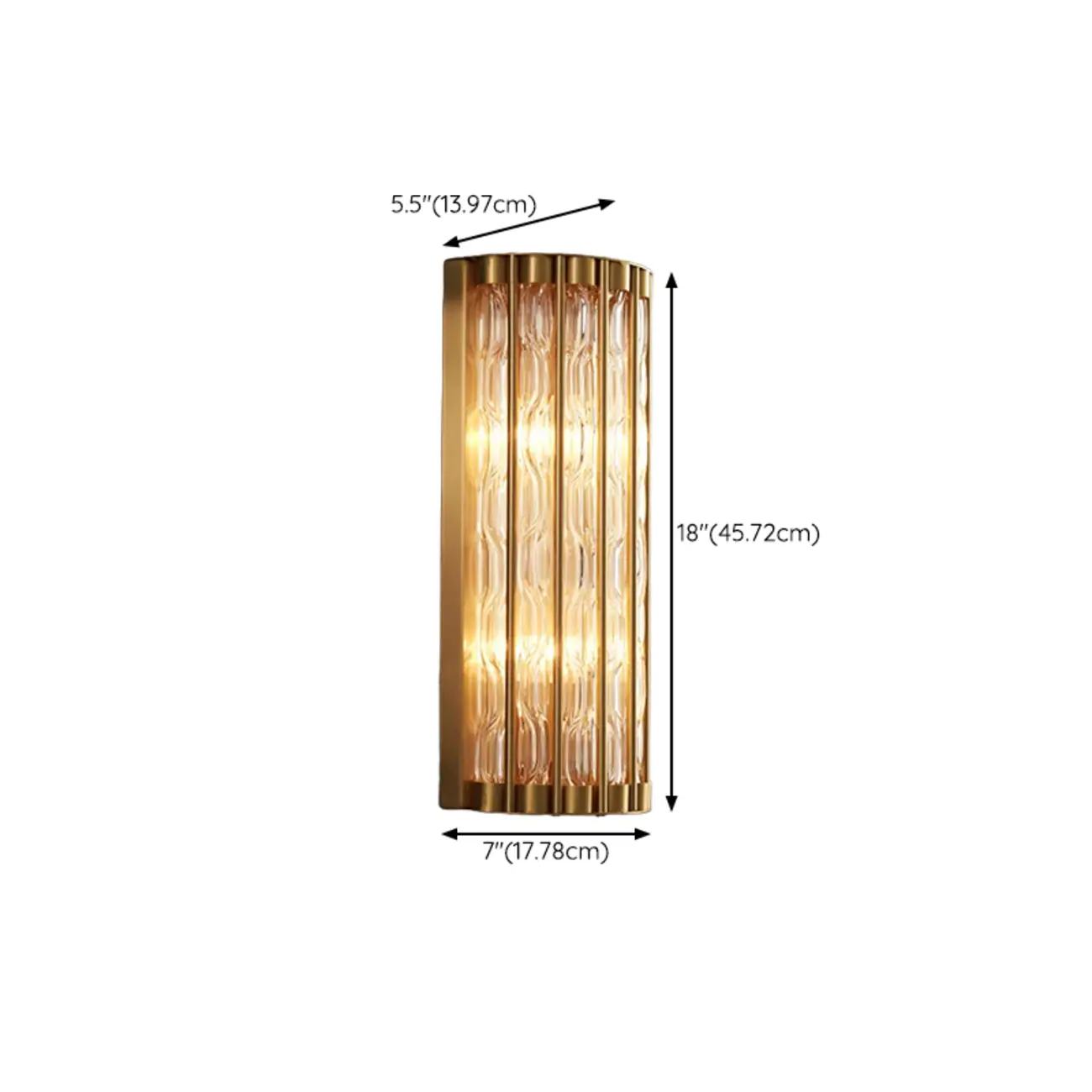 Modern Crystal Wall Light with Brass for Indoor Decor Image - 15 | homeyfad