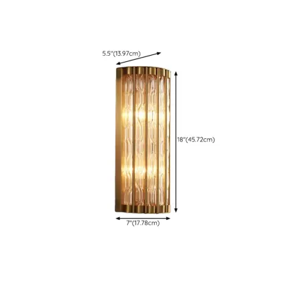 Modern Crystal Wall Light with Brass for Indoor Decor Image - 15