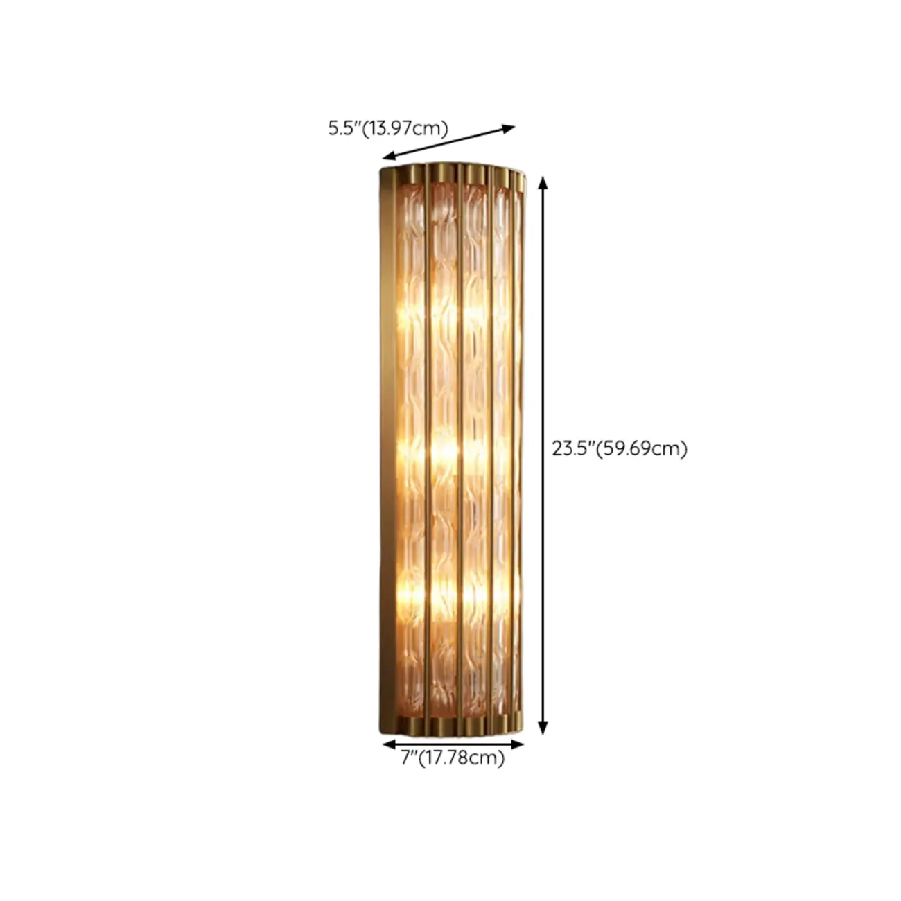 Modern Crystal Wall Light with Brass for Indoor Decor Image - 16 | homeyfad