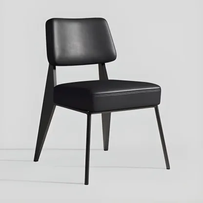 Modern Upholstered Dining Chair in Yellow with Armrest and Open Back Image - 7