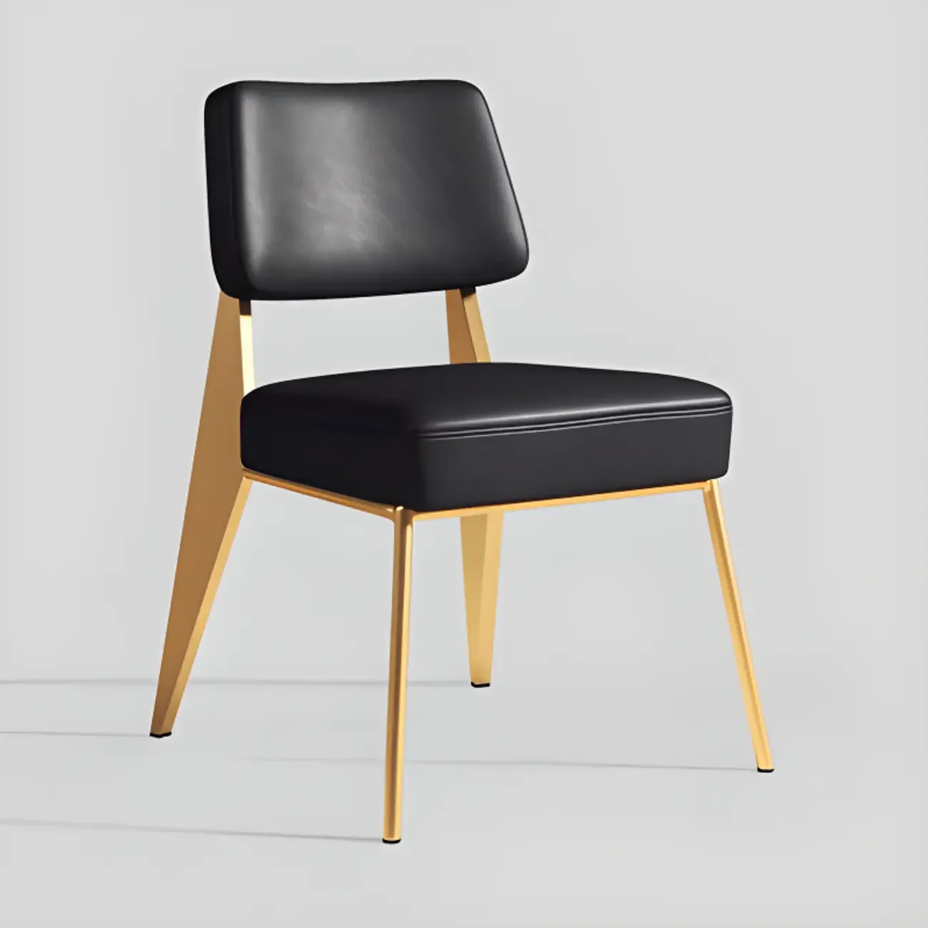 Modern Upholstered Dining Chair in Yellow with Armrest and Open Back Image - 9