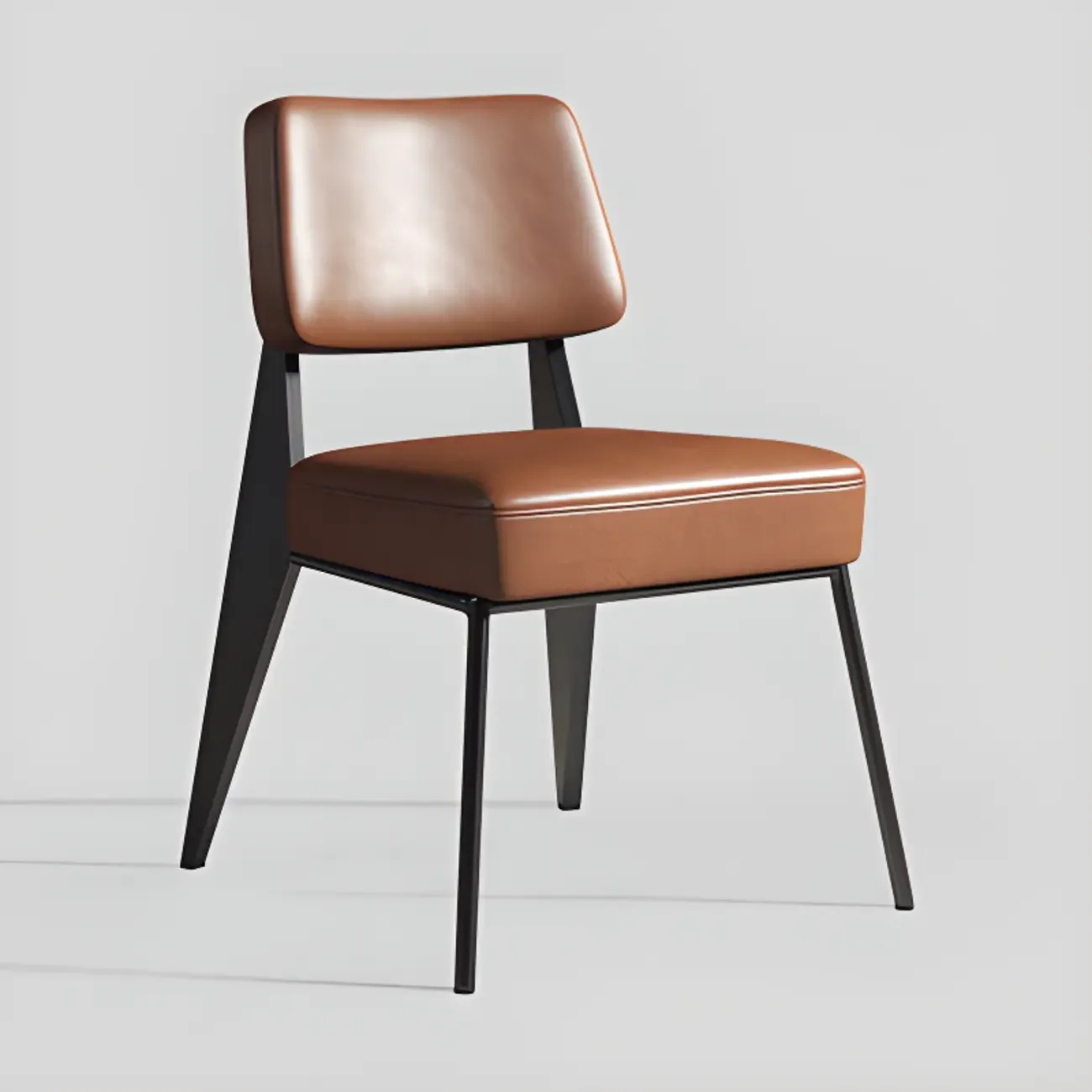 Modern Upholstered Dining Chair in Yellow with Armrest and Open Back Image - 8