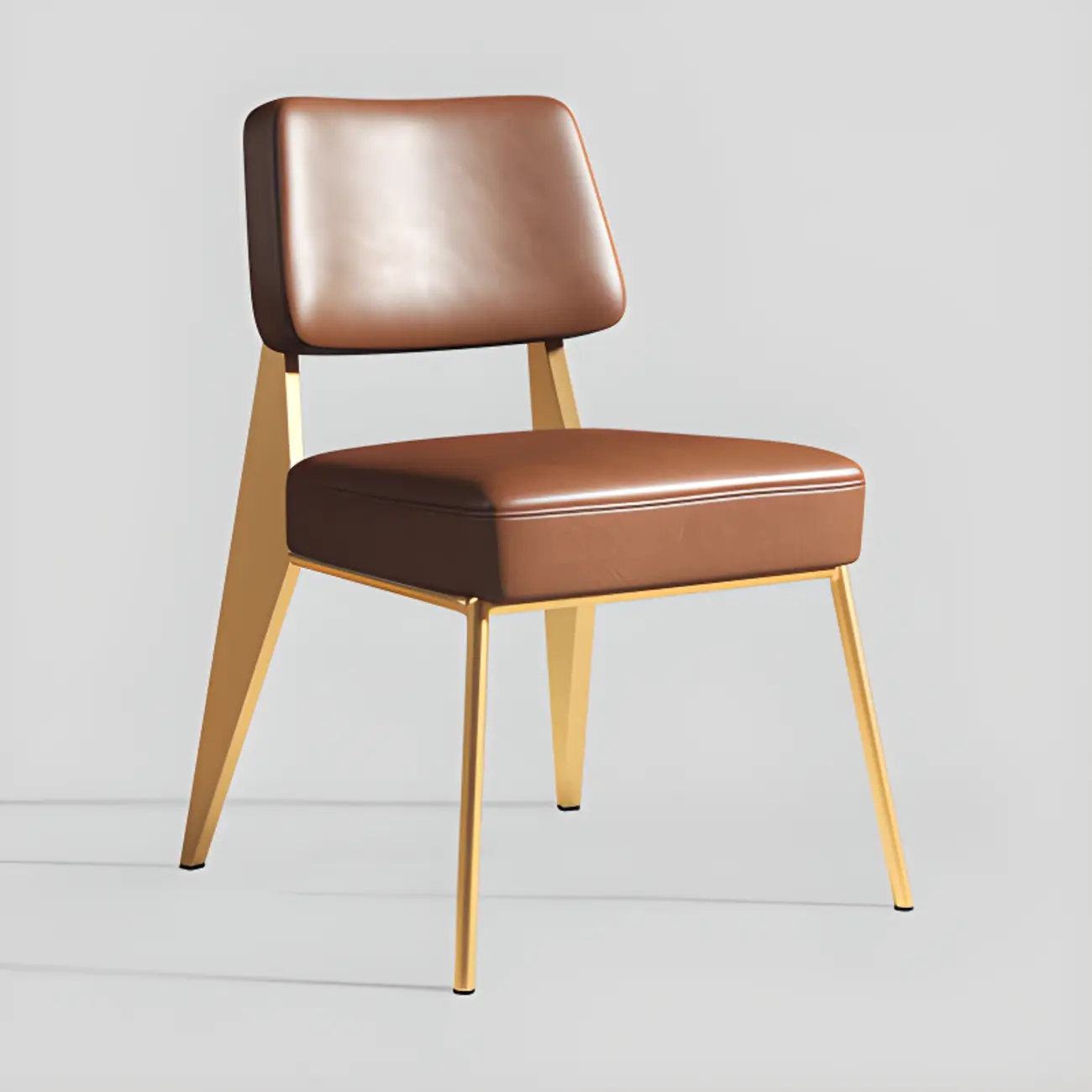 Modern Upholstered Dining Chair in Yellow with Armrest and Open Back Image - 10 | homeyfad