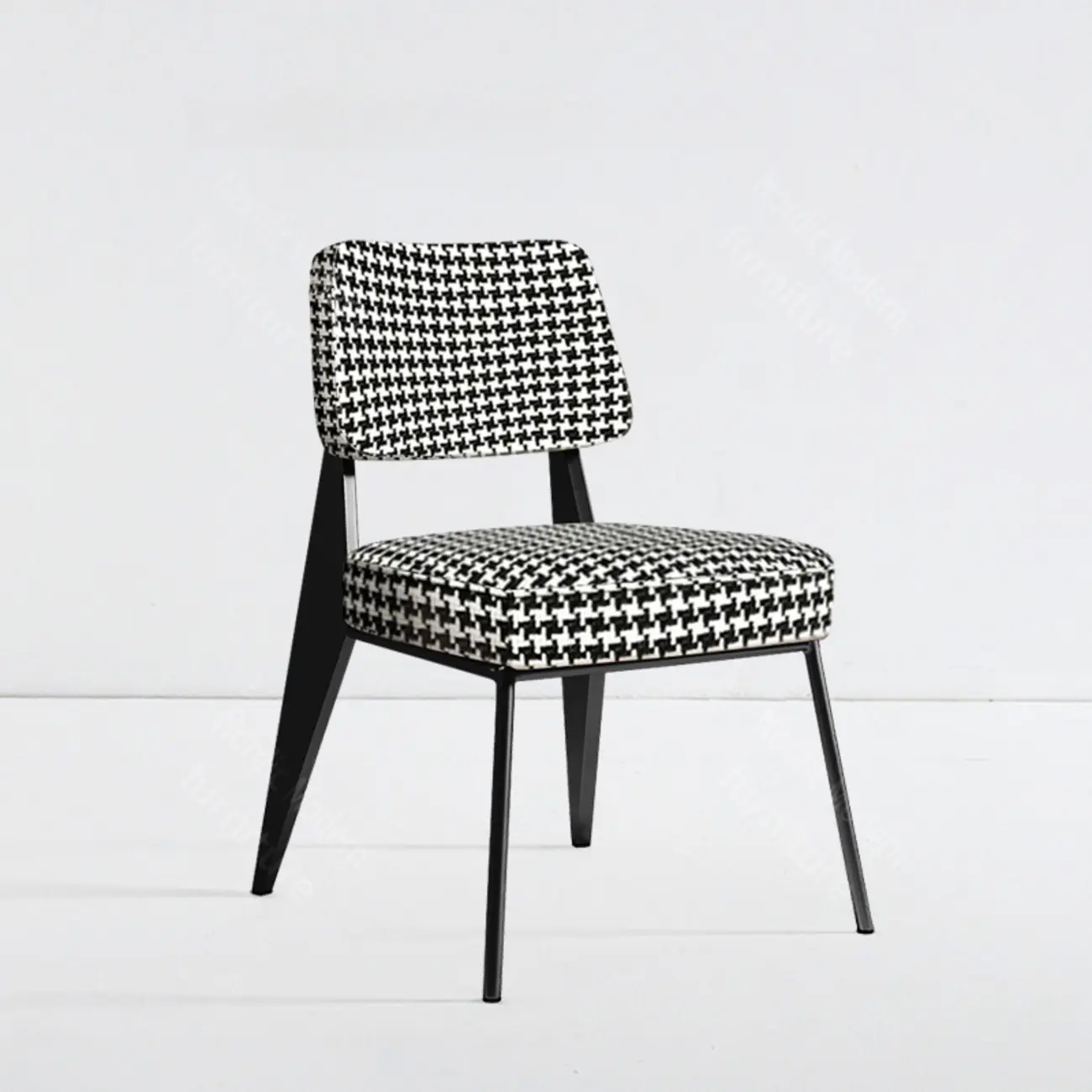 Modern Upholstered Dining Chair in Yellow with Armrest and Open Back Image - 6 | homeyfad