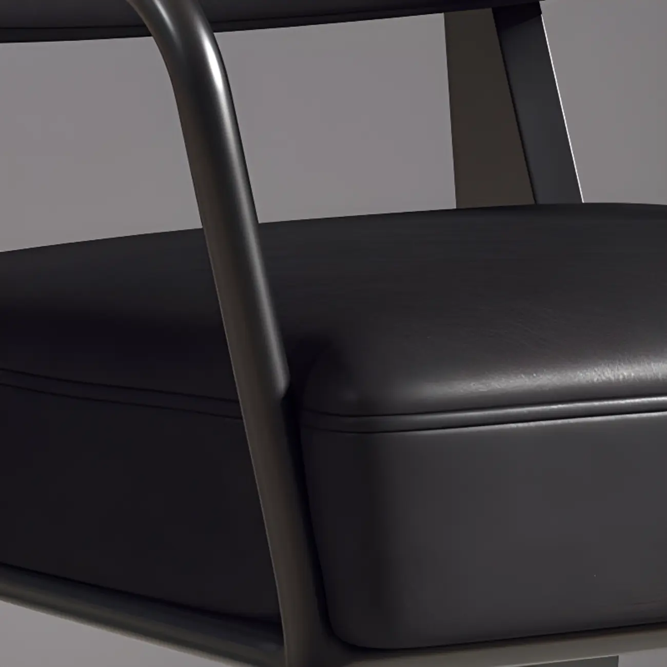 Modern Upholstered Dining Chair with Metal Frame and Optional Armrests Image - 4 | homeyfad