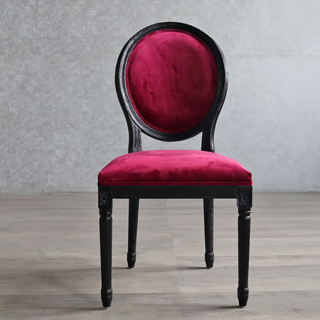 Vintage Dining Chair Faux Leather Upholstery with Back Image - 17 | homeyfad