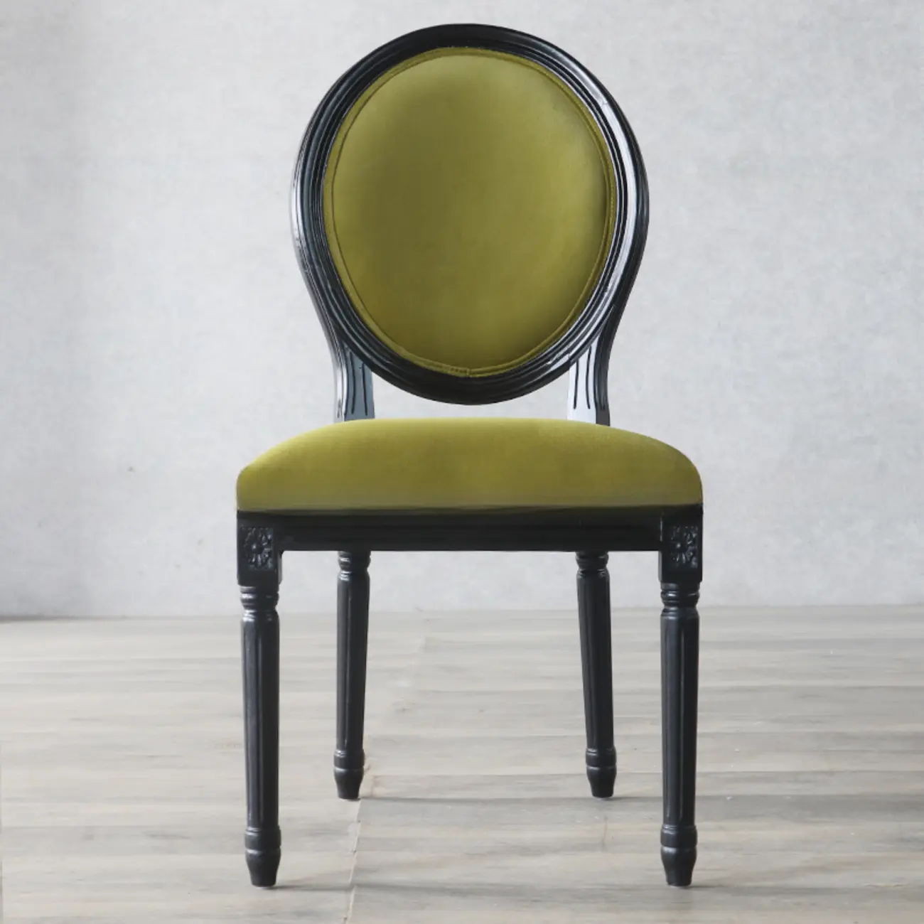 Vintage Dining Chair Faux Leather Upholstery with Back Image - 21 | homeyfad