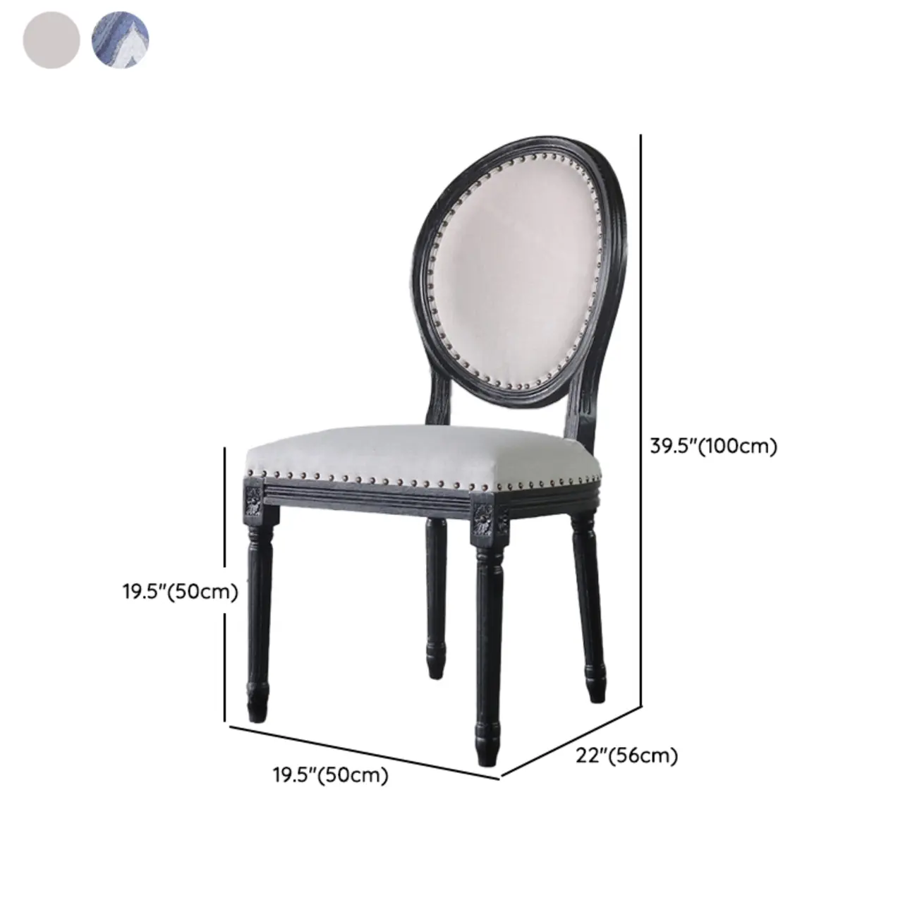 Vintage Dining Chair Faux Leather Upholstery with Back Image - 27 | homeyfad