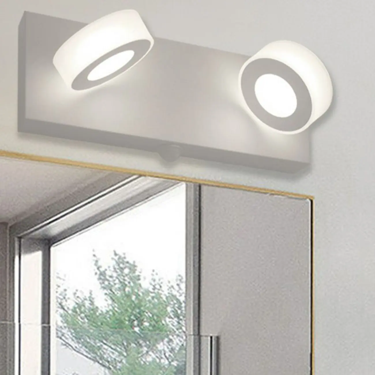 Modern LED Bathroom Vanity Light with Geometric design Image - 7 | homeyfad