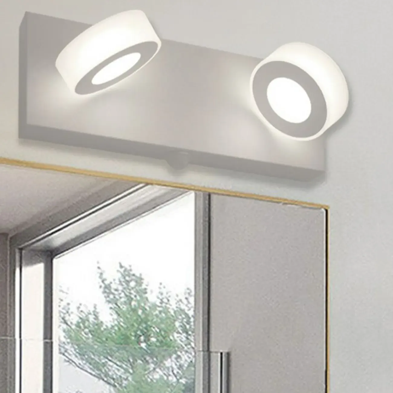 Modern LED Bathroom Vanity Light with Geometric design Image - 7