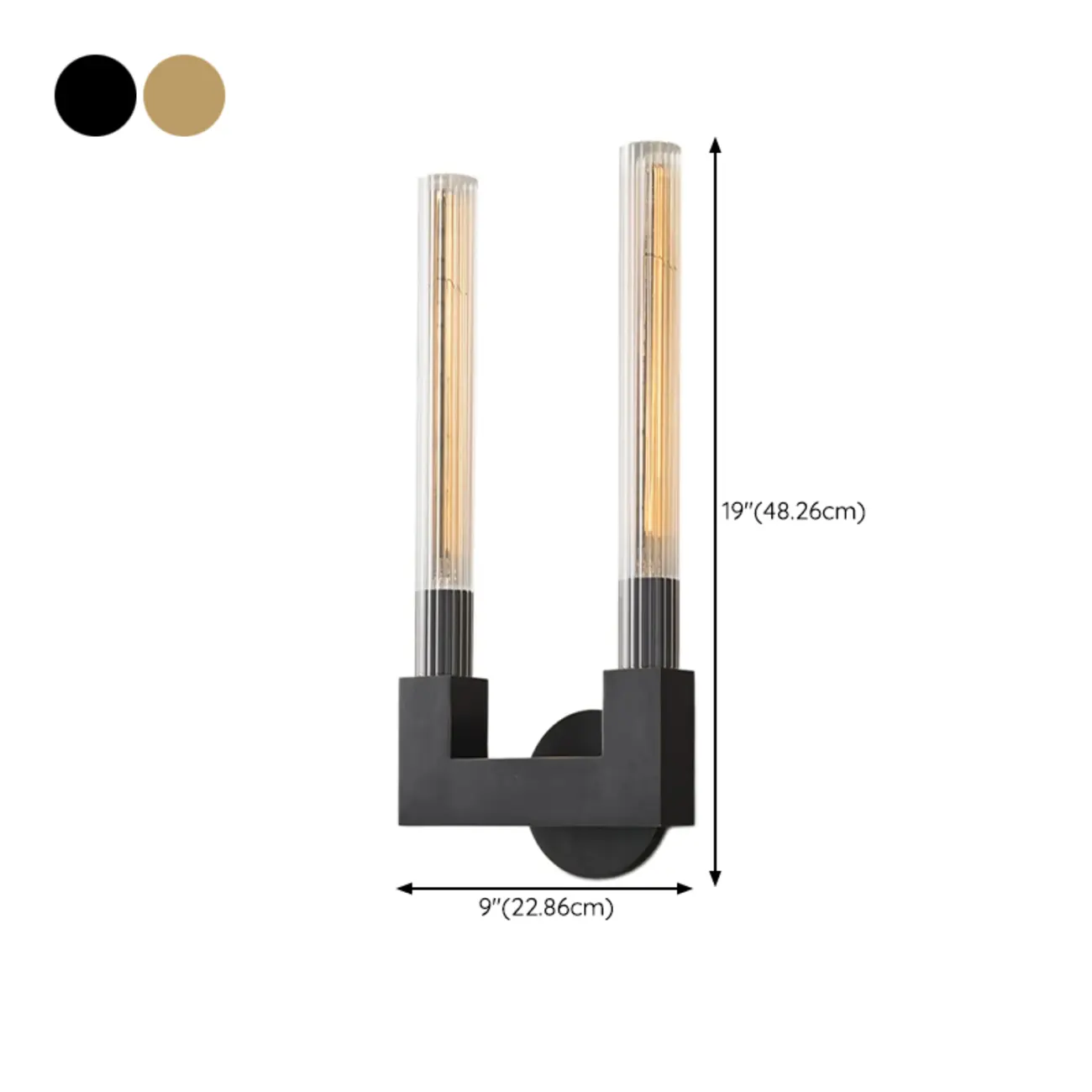 Modern Straight Brass Wall sconce for Elegant Bathroom Image - 16 | homeyfad