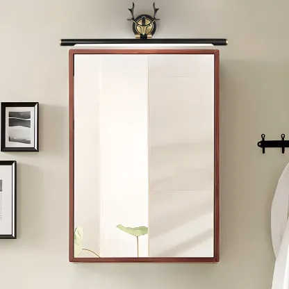 Modern Linear Gold Bathroom Vanity Light with Antler Design  Image - 2