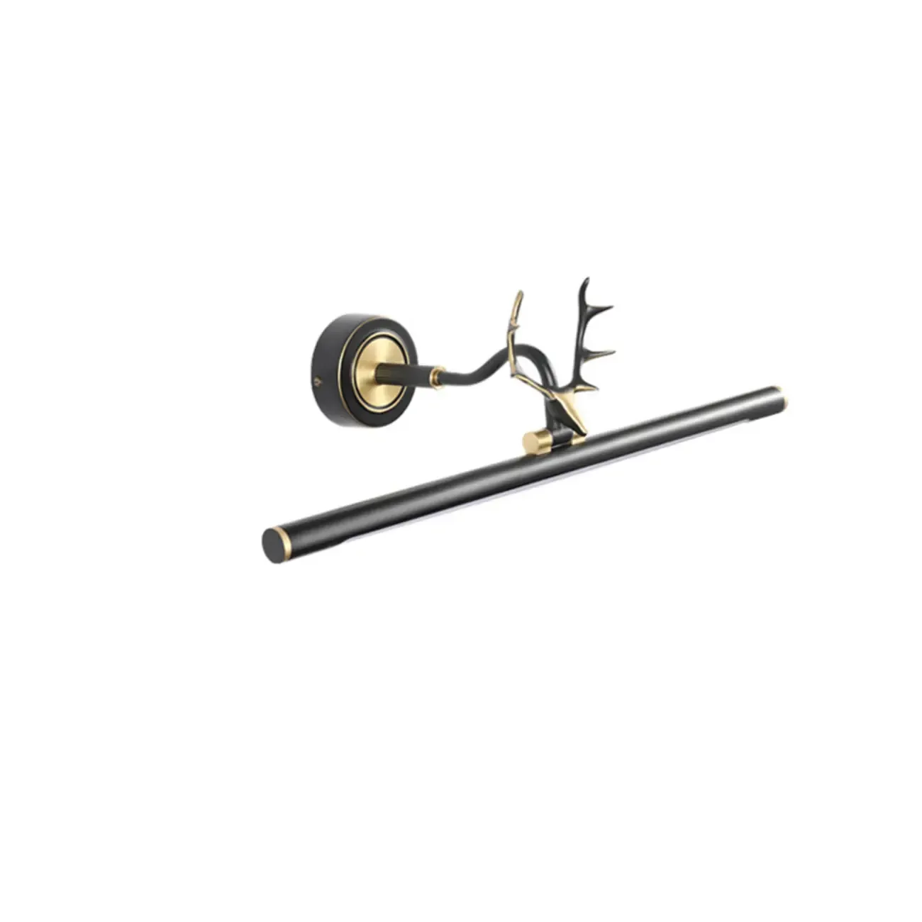 Modern Linear Gold Bathroom Vanity Light with Antler Design  Image - 5