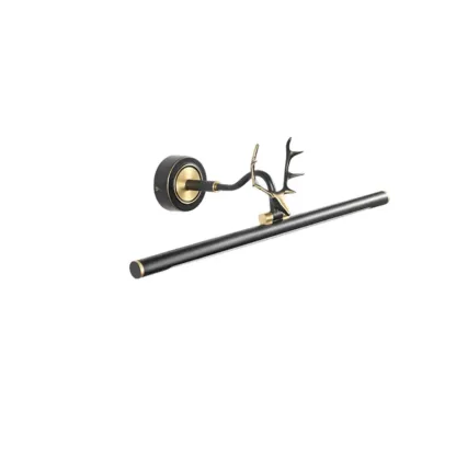 Modern Linear Gold Bathroom Vanity Light with Antler Design  Image - 5