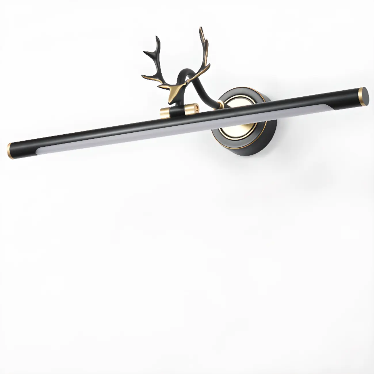 Modern Linear Gold Bathroom Vanity Light with Antler Design  Image - 7 | homeyfad