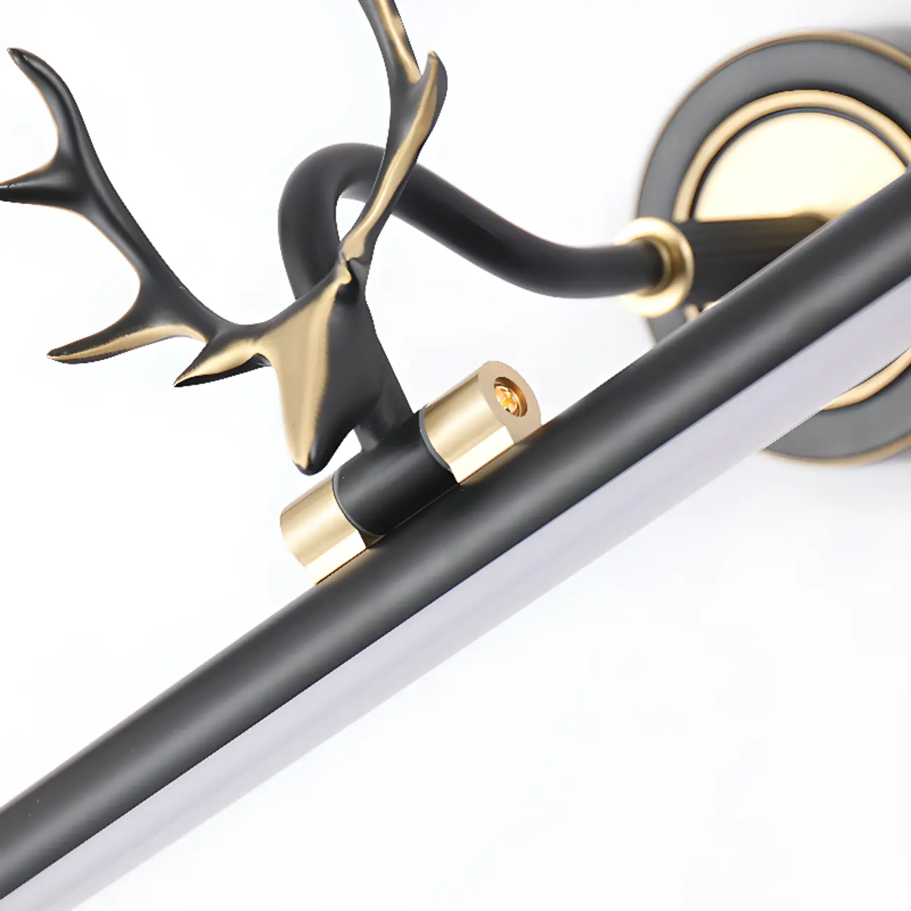 Modern Linear Gold Bathroom Vanity Light with Antler Design  Image - 12 | homeyfad