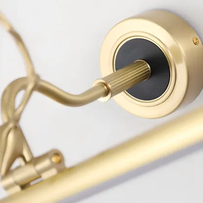 Modern Linear Gold Bathroom Vanity Light with Antler Design  Image - 13