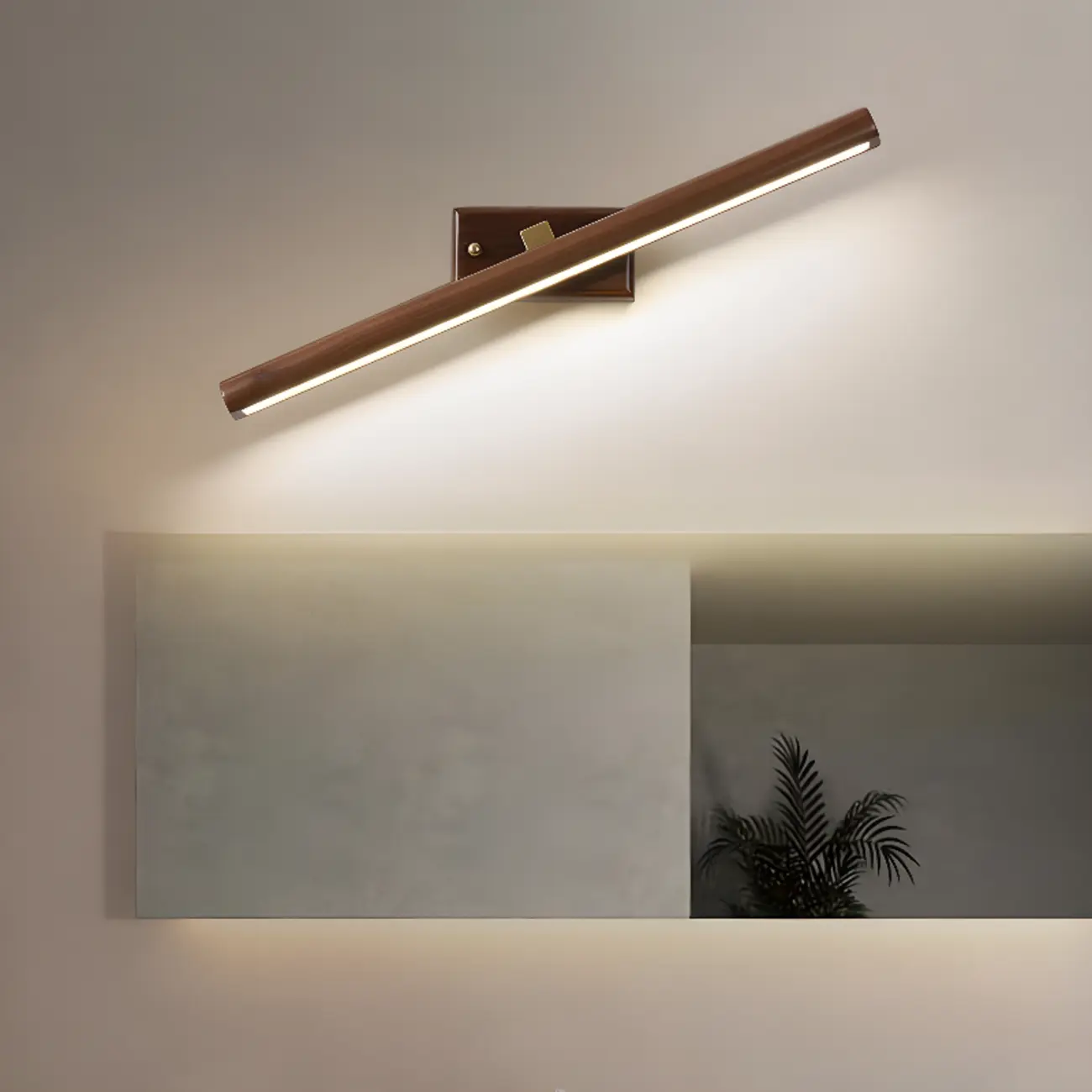 Modern Wood LED Vanity Light Fixture with Rotable Design Image - 4 | homeyfad