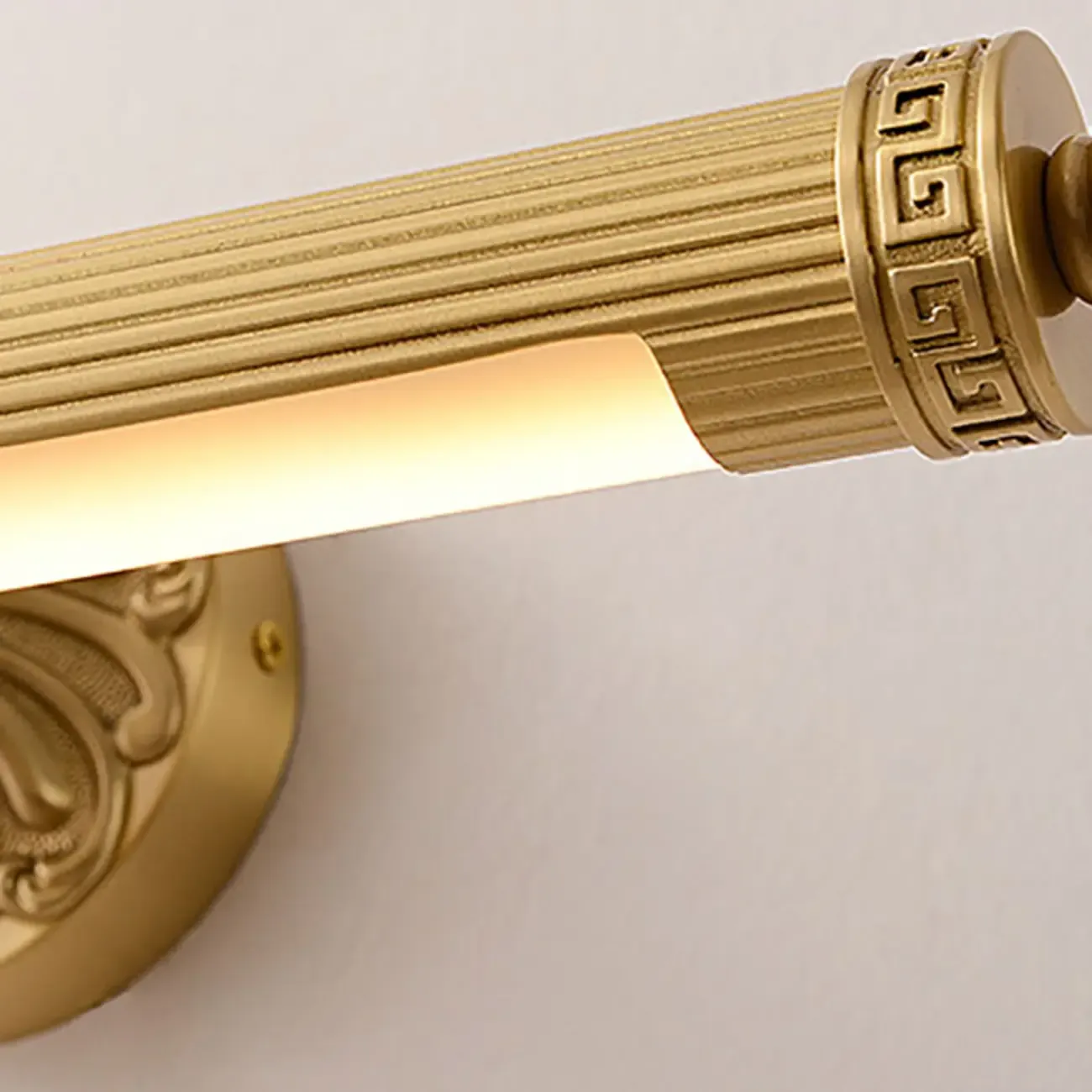 Gold Bathroom LED Wall Sconce Fixture with Warm Light Image - 13