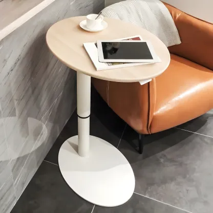 Height Adjustable Standing Oval Writing Desk Image - 1