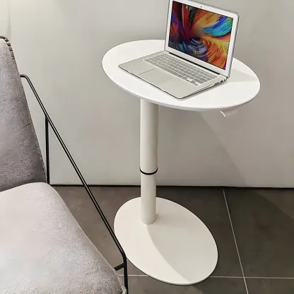 Height Adjustable Standing Oval Writing Desk Image - 2