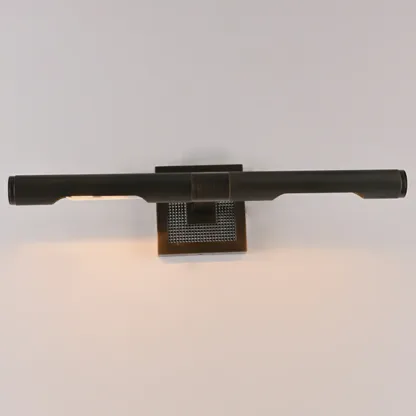 2-Light Modern Black Linear Vanity Light for Bathroom Wall Image - 1