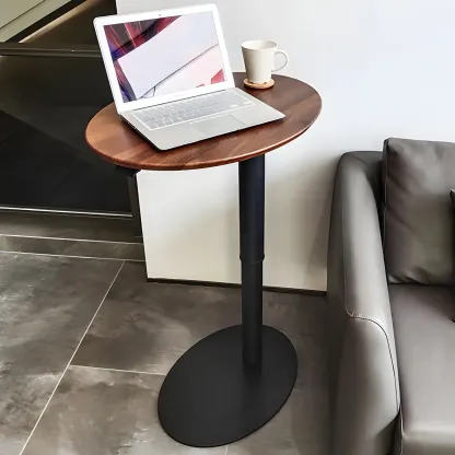 Height Adjustable Standing Oval Writing Desk Image - 4