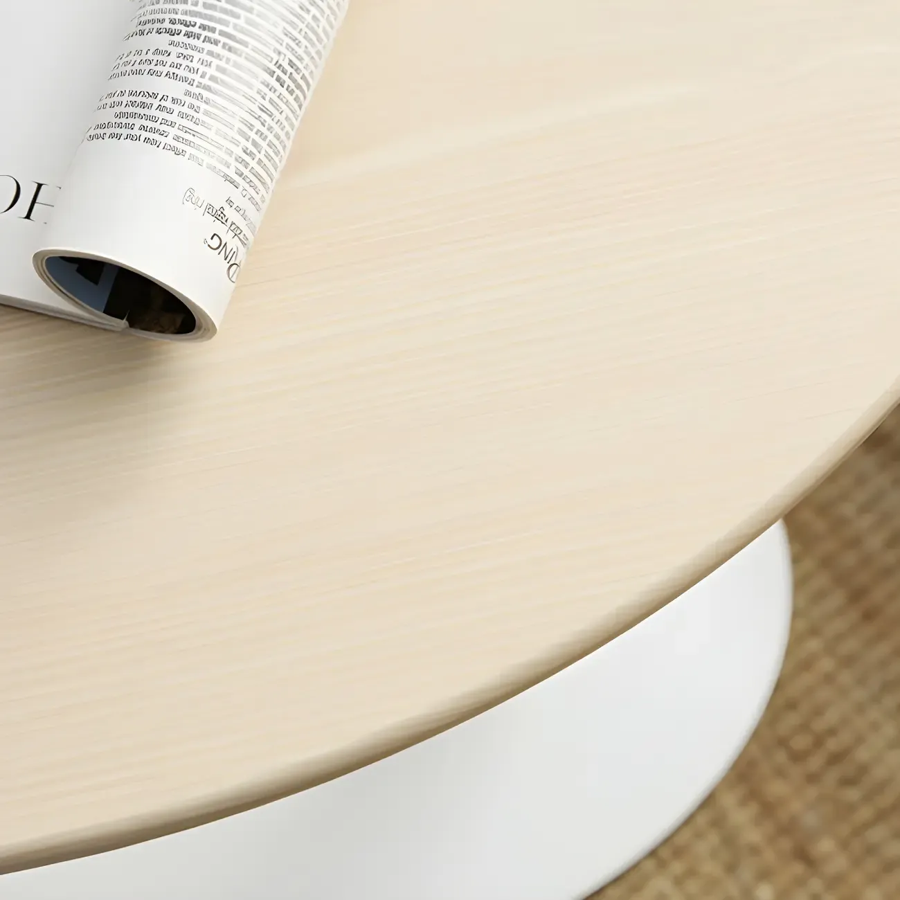 Height Adjustable Standing Oval Writing Desk Image - 6