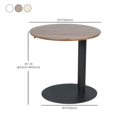 Height Adjustable Standing Oval Writing Desk #size