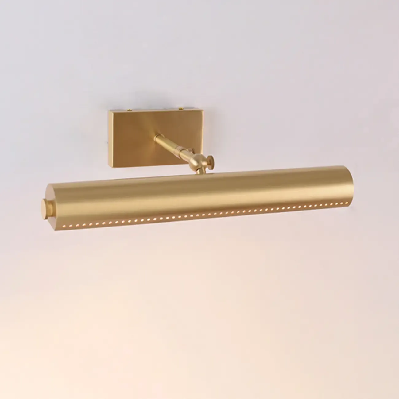 2-light Modern Straight LED Vanity Light with Copper Shade  Image - 2