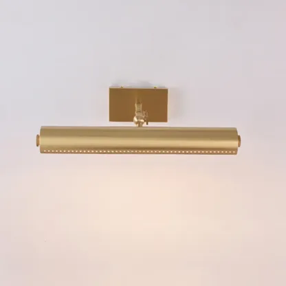 2-light Modern Straight LED Vanity Light with Copper Shade  Image - 5