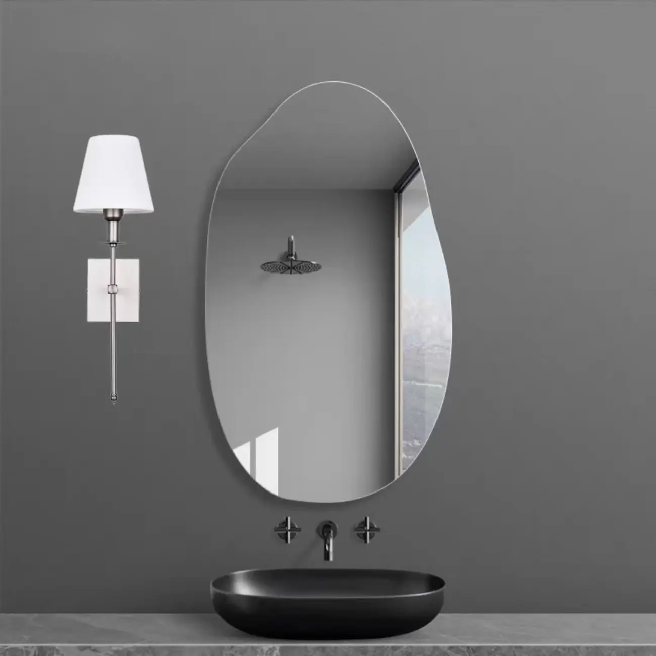 Modern Fabric LED Bath Vanity Light with Wall Mount Design Image - 1 | homeyfad