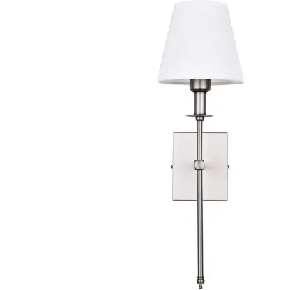 Modern Fabric LED Bath Vanity Light with Wall Mount Design Image - 7